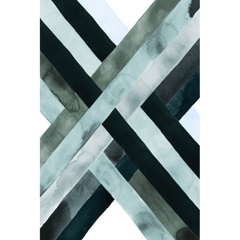 Watercolor Weave II - Wrapped Canvas Print, 46cm H x 30cm W x 3.8cm D