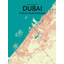 « dubaï city map », reproduction d’impression sur affiche en couleur-22633949