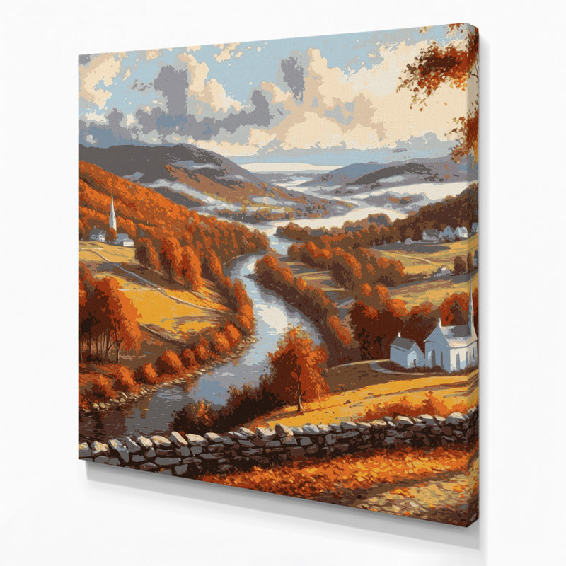«USA State Connecticut», art mural sur toile brune, H 8 po x l 8 po