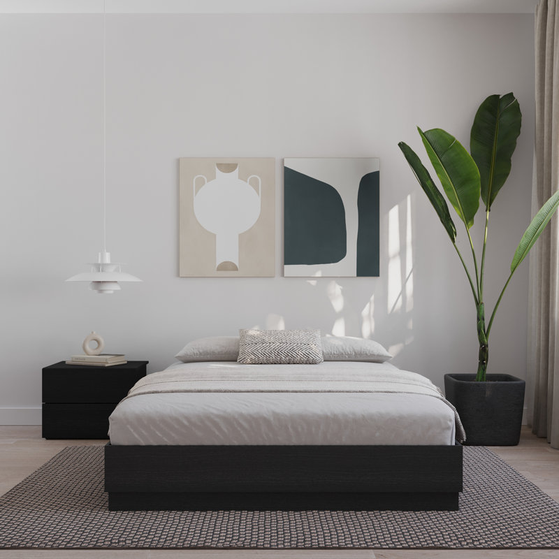 Jodeen Platform Bed, King, Black