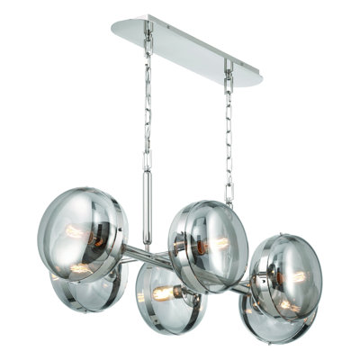 Nottingham 6 - Light Dimmable Kitchen Island Round / Oval Chandelier