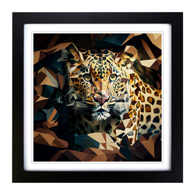 Leopard Cubism - Framed Print