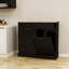 Armoire à ordures inclinable à deux tiroirs et à deux compartiments - Noir-463192528