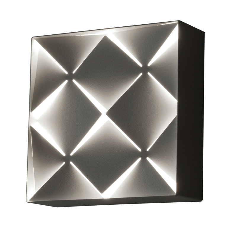 Paez Steel Flush Mounted Sconce, 7" H x 7" W x 2" D