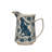 Stoneware Pitcher With Painted Rabbit And Florals