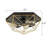 Modern Brass Metal Frame Caged Flush Mount Ceiling Lights
