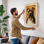 Dignified Canine Modern - Wrapped Canvas-1463693265-1463693267