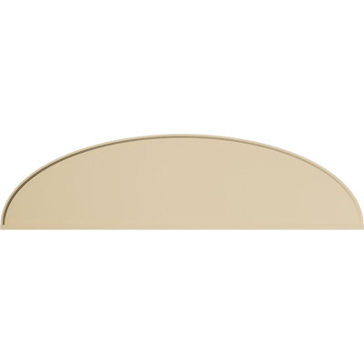 Elliptical Signature Urethane Pediment, Primed Tan