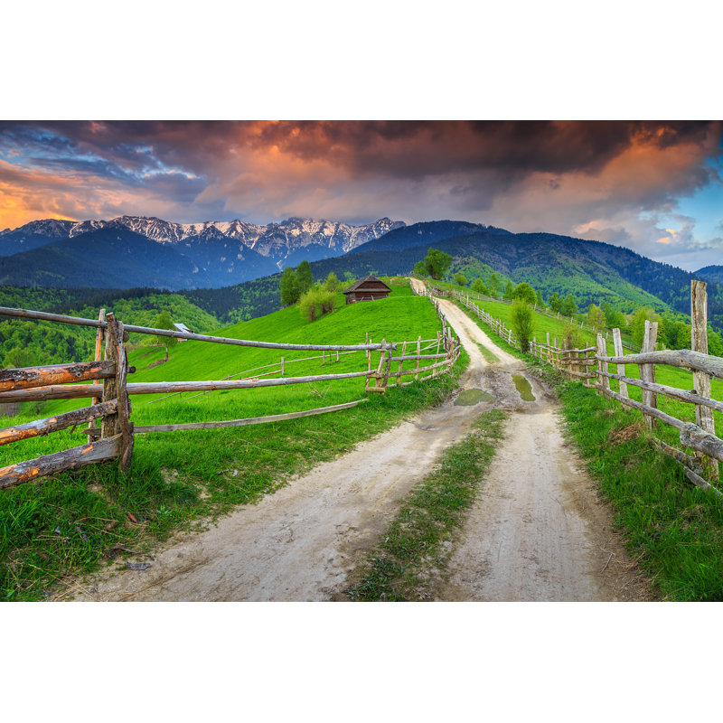 Stunning Alpine Rural Landscape by Janoka82 - Wrapped Canvas Print, 30cm H x 46cm W x 3.8cm D