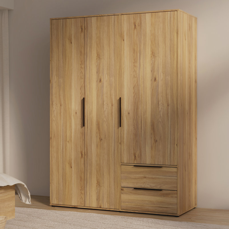 Tasharra 3 Door Manufactured Wood Wardrobe