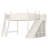 Full Solid Wood Loft Bed with Storage, Wardrobe, Detachable Slide & Ladder, Beige-114218325-114218329