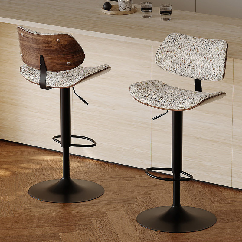 Chaise d'appoint à dossier uni (ensemble de 2)