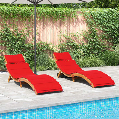 Chaise longue inclinable avec coussins 72,4 po Toddrick