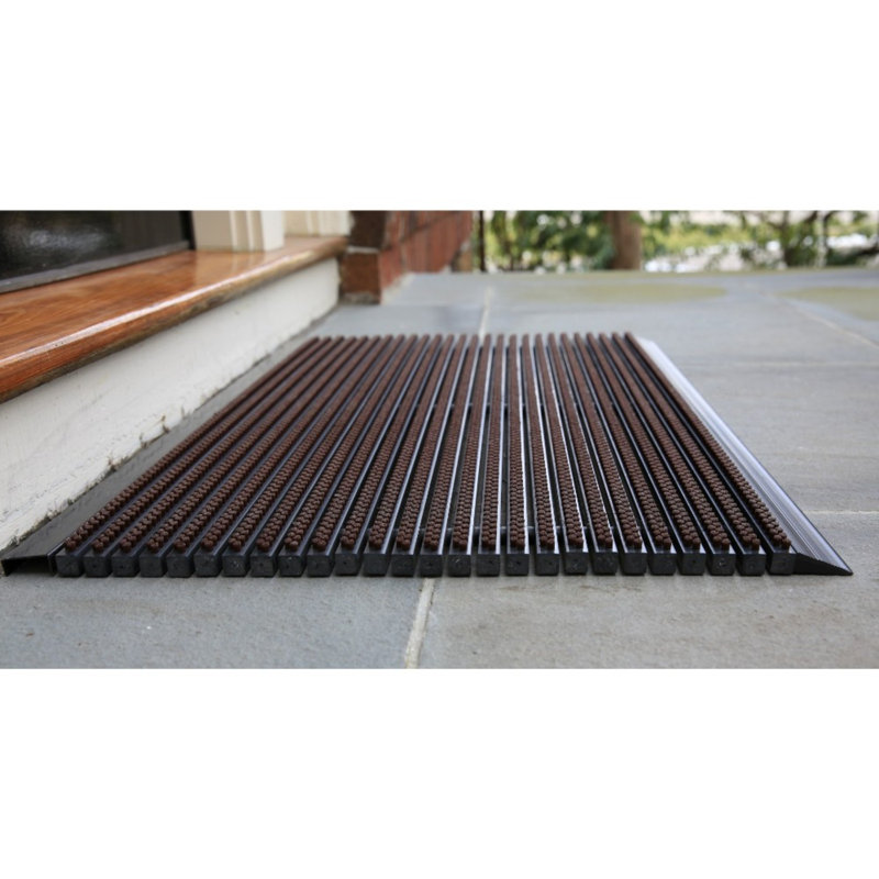 Non-Slip Doormat, Brown, Rectangle 2' x 3'