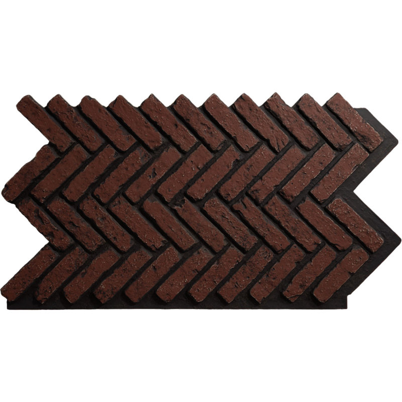 Panneau de fausses briques à chevrons EverStone, l 46 1/2 po x H 25 1/4 po x P 1 po, couleur bruyère, Heath