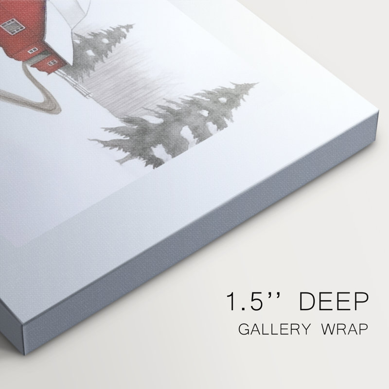 Snow of Silver Blessing-Premium Gallery Wrapped Canvas, H 24 po x l 36 po