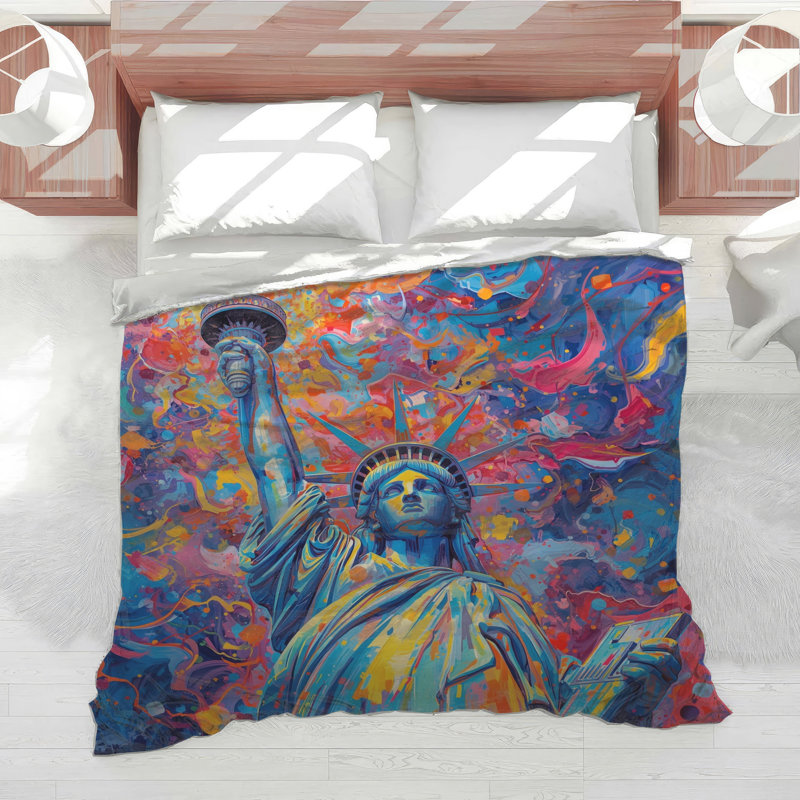 Édredon Statue of Liberty, Queen