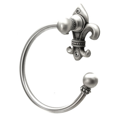 Charlemagne swing towel smooth ring rightin Satin