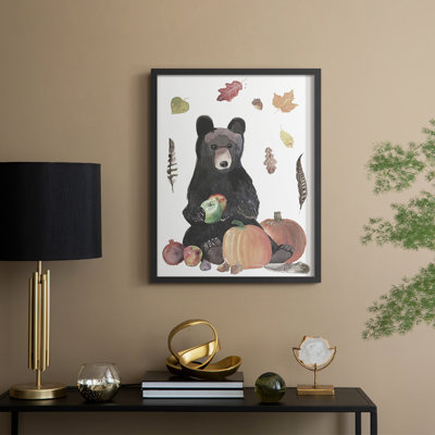 CuteAutumnForestI Framed Print - Solid Wood