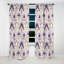 Motif damassé mauve et blanc art déco II - Rideau damassé - Rideau occultant - 1 panneaux-107534955