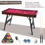 Table de billard portable 48 ", table de billard pliable avec 2 bâtons de queue, boules, triangle, craie, brosse-90889359