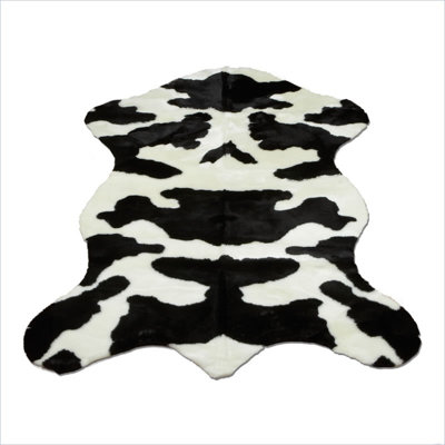Cow Faux Fur Washable Area Rug