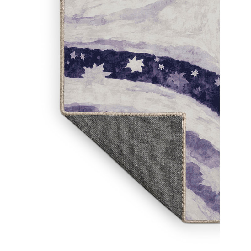 Tapis beige soyeux et moelleux, Rectangle 7 pi x 9 pi