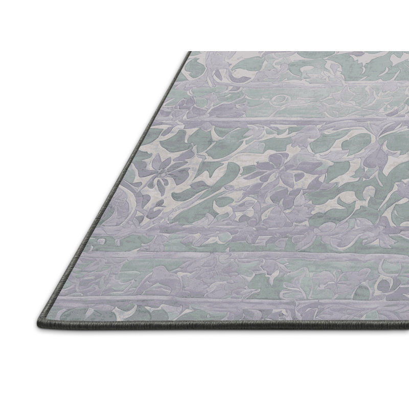 Tapis gris soyeux et moelleux, Carré 3 pi