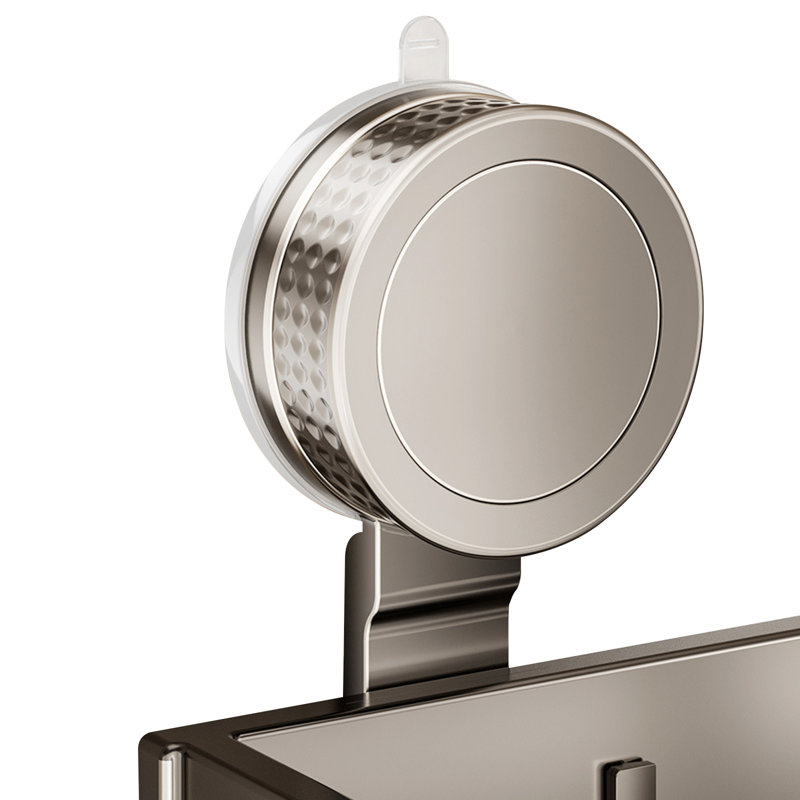 Étagère de douche à ventouse Modern, 5.32" H x 11.81" W x 5.12" D