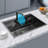 26.7'' L Drop-In Single Bowl Stainless Steel Kitchen Sink with Faucet