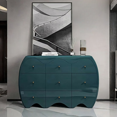 9-Drawer Entryway Accent Chest & Sideboard Cabinet