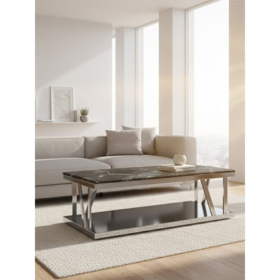 Frame Coffee Table with Storage