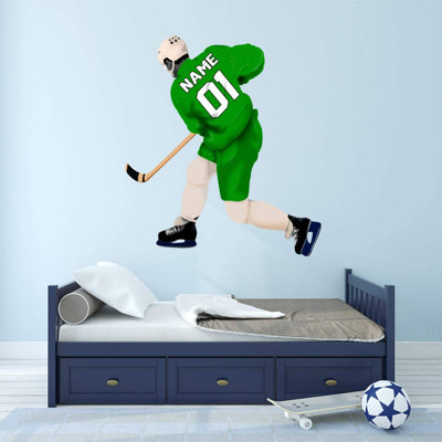 Adhésif décoratif hockey