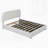 Upholstered Platform Bed With Hydraulic Storage System-90981224-90981225