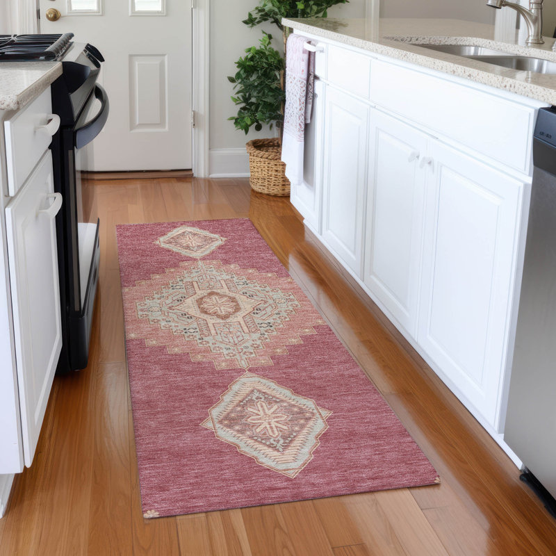 Premium Machine Washable Colmenero AMF1014 Oriental Rug, Runner 2'3" x 7'6"
