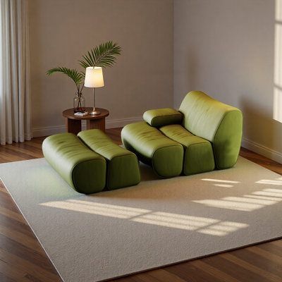 Fauteuil de loisir de luxe à haute densité en éponge