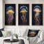 «Jellyfish», 3 pièces sur toile-338478224-338478226