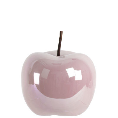 Ceramic Apple Figurine SM Pearlescent ..4.75"x4.75"x4.75"H