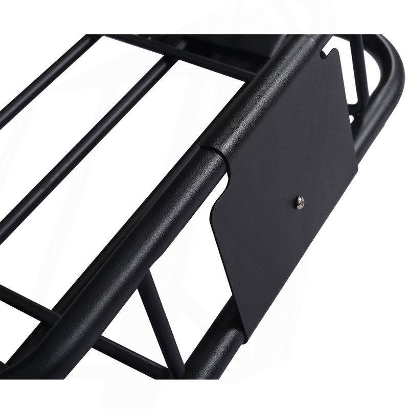 Barre de toit de toit pour porte-bagages, support de toit en acier noir 42 po, H 4,5 po x l 46 po x P 36 po