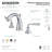 Kingston Brass Silver Sage Two-Handle 3-Hole Deck Mount Widespread Bathroom Faucet with Brass Pop-Up Drain-11174925