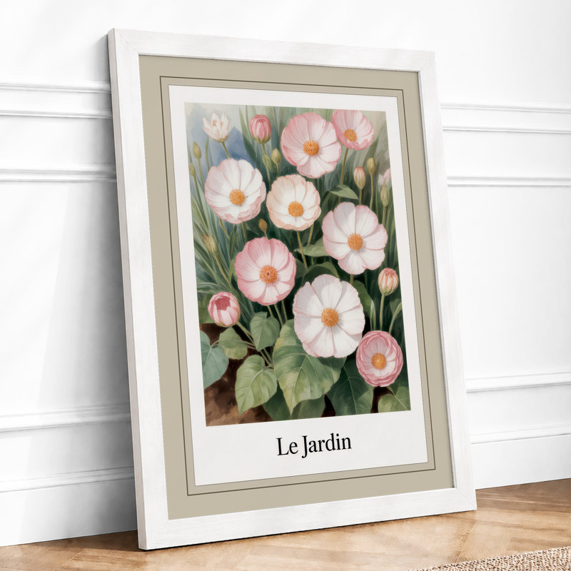 Le Jardin Blooms Botanical - Print, A3 - 42.0 x 29.7 cm, White