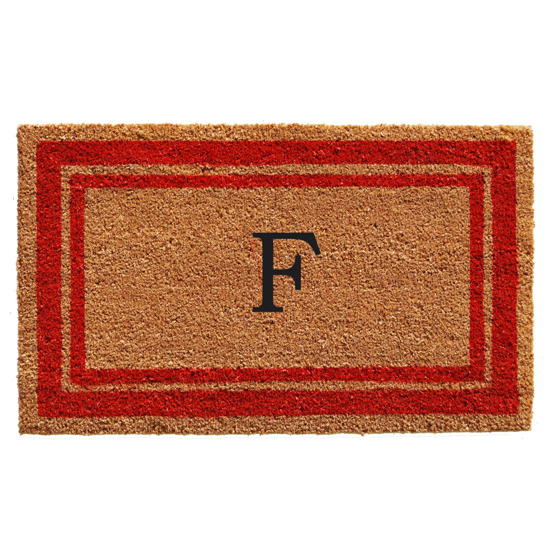 Tapis d'entrée antidérapant Stortz, Rouge / Brun, F, Rectangle 2 pi x 3 pi