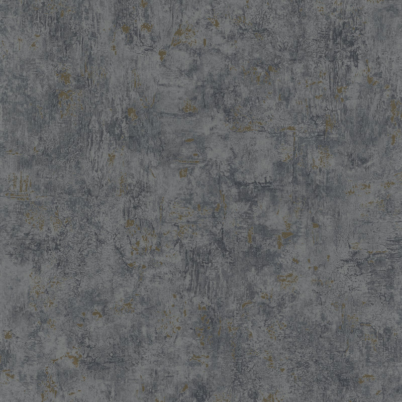 Olio Metallic Fleck Textured 33' L X 21" W Wallpaper Roll, Green/Gray/Gold