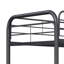 Lit superposé triple Furniture, simple / simple / simple, noir