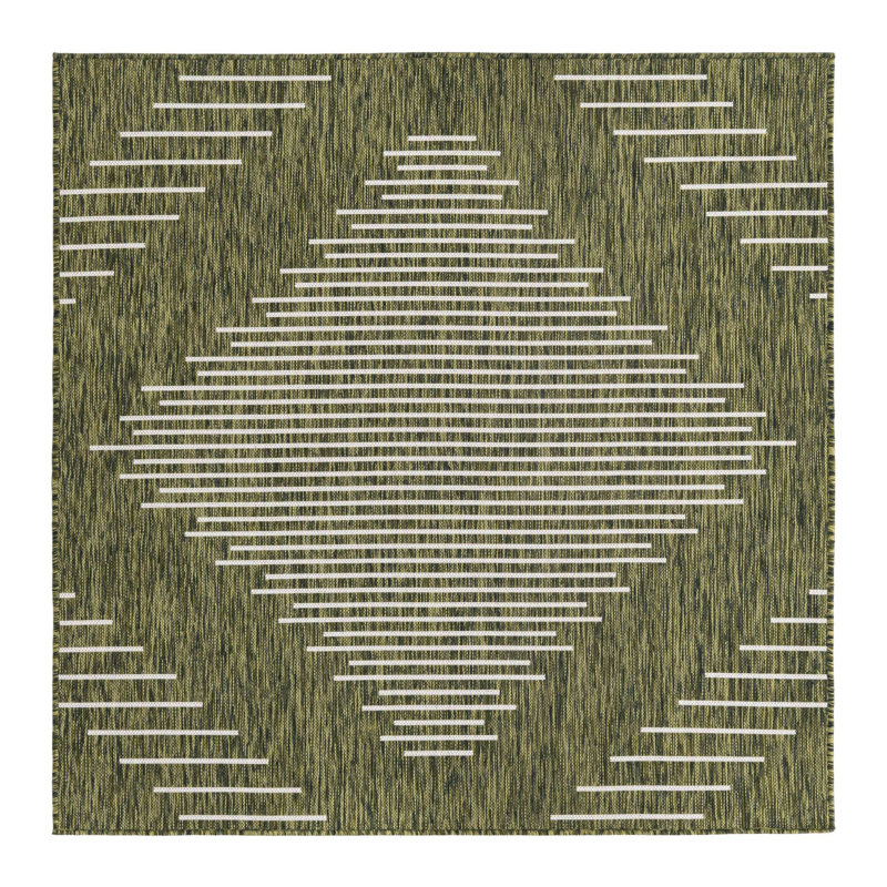 Tapis d'intérieur tissé à la machine Dex, Carré 5 pi 3 po