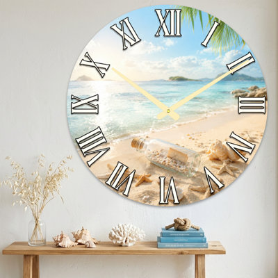 Horloge murale en verre