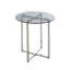 Indie-May Glass Top Frame End Table