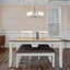 Lustre suspendu 5 lumières en nickel Carena-78890825