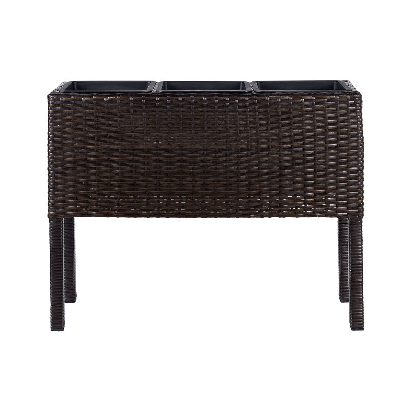 Amanuel Handmade Planter Box, Brown