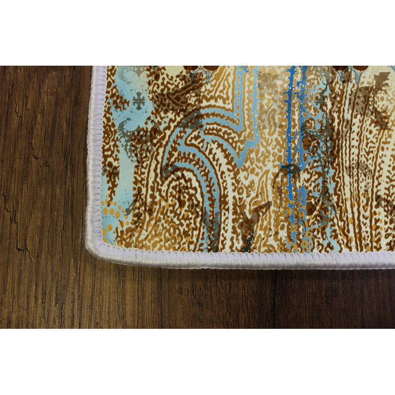 Premium 3D Printed Carpet, 4 x 6 ft, 100% Polyester, 0.04 in Pile Height | Antibacterial, Non-Slip PVC Dot Underside, Machine Washable | Ideal for Living Room, Bedroom, and Playroom, Stylish & Durable Design